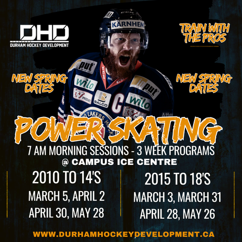 2026 Power Skating Program Morning Sessions for 2010 to 2014 Birth Years