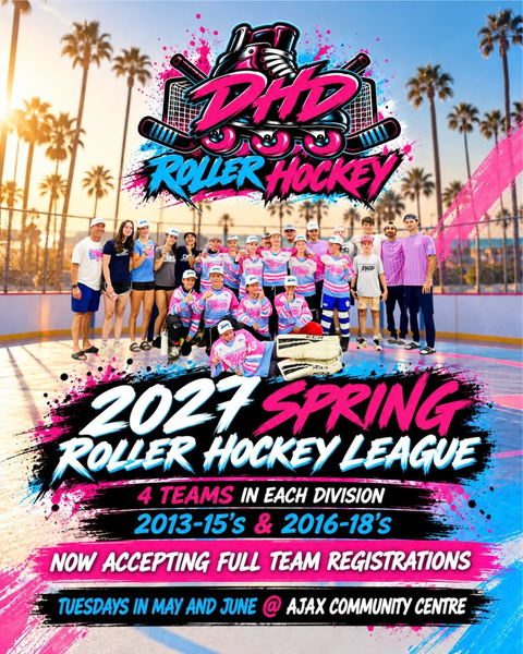 DHD Roller Hockey Spring 2027 League for 2013-15's & 2016-18's