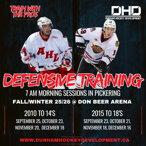 Fall/WIINTER 2025/26 Defensive Training Morning Sessions for 2015 to 2018 Birth Years